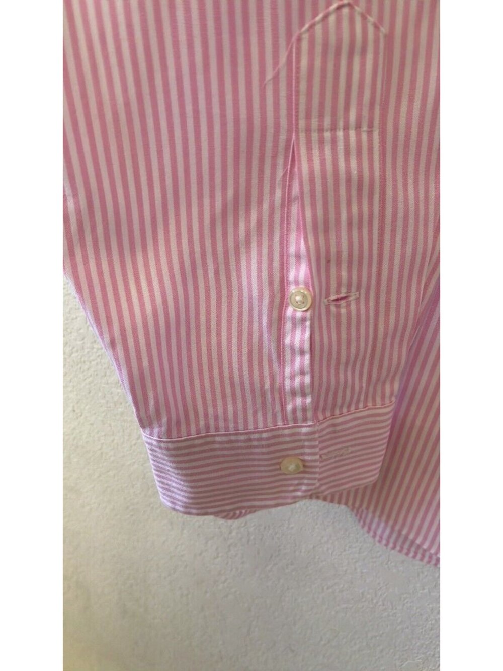 Ralph Lauren pink&white stripe button down shirt men’s sz 16.5/42 100% cotton pr - Picture 4 of 12